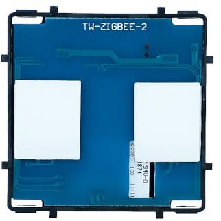 CNBINGO Zigbee Smart Wall Schalter Funktionstaste, 2 Fach Schalter, 50 mm x 50 mm, mit LED-Anzeige, Neutralleiter Erforderlich, 600 W/Fach