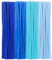 200 Stück Pfeifenreiniger, Blau Serie Pfeifenreiniger Chenilledraht 30cm, Pfeifenputzerdraht für Handwerk DIY Craft Projekte Chenilledraht Biegeplüsch zum Basteln und Dekorieren Pipe cleaner blue