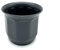 Kimmel Pot de Fleurs - Diamètre : 18 cm - avec Trou - Gris