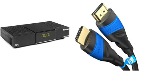 TechniSat HD-S 223 DVR - Kompakter HD-Satelliten Receiver & KabelDirekt – HDMI-Kabel – 2 m