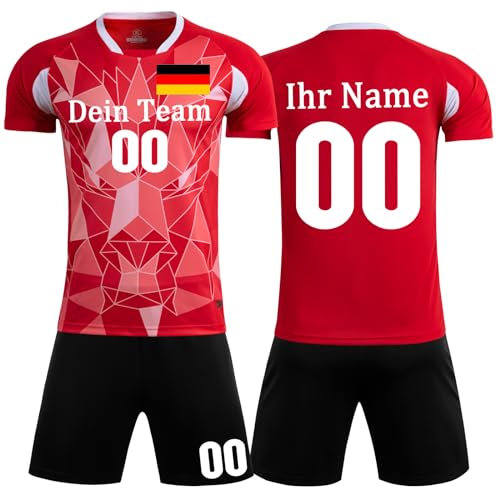 Football Trikot Personalisiert Fussball Trikot Kinder mit Namen und Nummer Team Logo