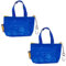 HSKRKOW 2 Stück Mini Tasche Tüte Reißverschluß Blau+Kette Für Schlüsselbund,Kleine Tasche,Tasche Klein,Anhänger Tasche,Münztasche,Kopfhörer-Geldbörse Kleine Gegenstände Taschen Für Frauen