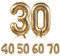 30 Anni Compleanno Palloncini Oro- 107CM -Grande Numero 30 Palloncini per Compleanno 30 Anni Uomini Donne, Palloncini 30 Anni Gonfiabile in Foil - Vola con l'Elio - 42 Zoll per Anniversario、30. Festa