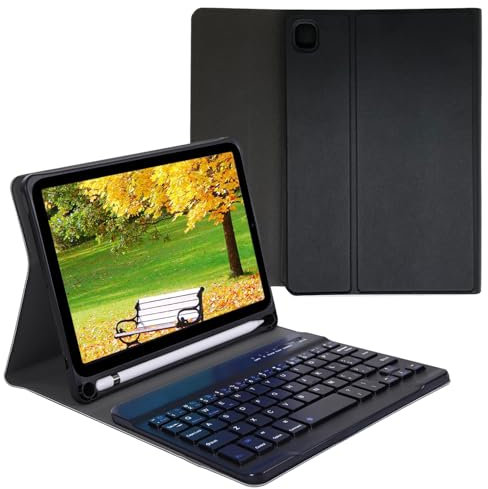 leleyo Funda Teclado para iPad Mini 2/3/4/5 Slim Cover con Teclado inalámbrico magnético extraíble QWERTY para iPad Mini 5/3/4/2 (Negro)