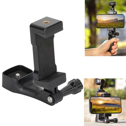 LICHIFIT Phone Holder for DJI Osmo Pocket 3 Camera Mount Front Mobile Phone Clip Clamp Smartphone Bracket Handheld Shooting Expansion Adapter