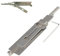 SchlüSseldecoder Master Key Decoder, Ss001 2-In-1aus Edelstahl, SchlüSsel Decoder SchnellöFfner Lockpick Stainless Steel Und Pick-Werkzeuge Schloss Decoder SchlüSsel (SS001, 1PCS)