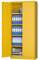 SUPEER Aktenschrank,Metallschrank mit 4 höhenverstellbaren Fachböden,Stahlblech Pulverbeschichtung,Stahlschrank für Werkzeuge,Garage180 x 80 x 40 cm（gelb）