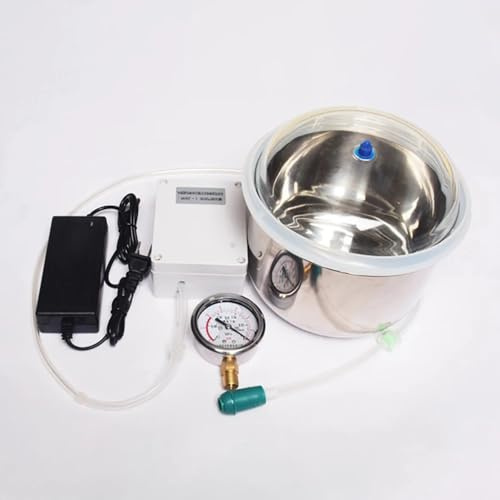 Toplionace Macchina Antischiuma Elettrica Sottovuoto da 3 Litri, Camera in Acciaio Inossidabile per Resina, Silicone, Colla Ab