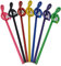 Musik Bleistifte Musiknoten Stifte Musik Violinschlüssel Gebogener Bleistift mit Radiergummi G-Schlüssel Bleistift (Violinschlüssel 7er Pack)
