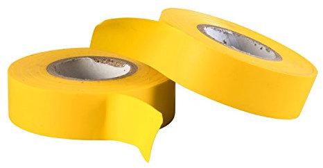 GOCABLETIES - Ruban adhésif isolant électrique jaune - 19 mm x 20 m - résistant, autocollant - protèger, regrouper, réparer des câbles - 2 rouleaux