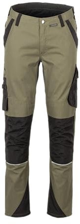 Planam 6405050 Norit Herren Hosen - Leichte Arbeitshose - Farben: oliv/schwarz - Größe 50