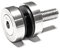 PRIOstahl Glaspunkthalter Punkthalter Glashalter x 1 Halter mit M10 Schraube + Gummieinlagen für Glas 6mm bis 12,76mm Flacher Anschluss für Glasscheiben Plexiglas Balkon Geländer aus Edelstahl V2A