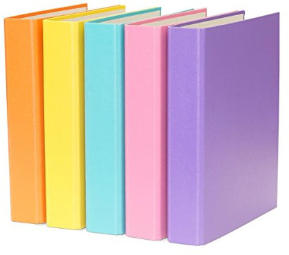 20x Ringbuch / DIN A5 / 4-Ring Ordner / je 4x gelb, lila, türkis, pink, orange