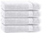 Class Home Collection Frottee Duschtücher 70x140 cm – 4er Set Duschtuch – Besonders weiche & saugfähige Duschtücher aus 100% Baumwolle mit Aufhänger – Weiß
