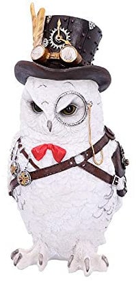 Nemesis Now Cogsmiths Owl 23.5cm, White, One Size