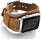 CooBES Kompatibel mit Apple Watch Armband 49mm 45mm 44mm 42mm，Echtes Leder Uhrenarmband Cuff Ersatz Armbänder mit Edelstahlschließe für iWatch Ultra Series 9/8/7/6/5/4/3/2/1 SE SE 2 (Braun)