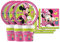 ILS I LOVE SHOPPING Kit de fête ou anniversaire coordonné pour 8 personnes, composé de 8 assiettes de Ø 23 cm, de 8 serviettes de table et de 8 gobelets, motif Minnie