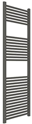 ERCOS Radiateur sèche-serviettes Dimensions 500x1500 MM Couleur du radiateur Quartz Opaque, raccords 1/2 Livré avec kit de montage