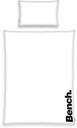 Bench Bettwäsche Set, Modern Opposite, Kopfkissenbezug ca. 65x100 cm, Bettbezug ca. 160x210 cm, Mit leichtläufigem Markenreißverschluss, 100 % Baumwolle, Farbe: Schwarz/Weiß, Art.Nr.: 4412605064