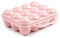 Acan Tradineur - Huevera de plástico con tapadera para Huevos, 12 Espacios para Huevos, Cocina, repostería, Fabricada en España, 7 x 20 x 18,5 cm, Color y Modelo aleatorios