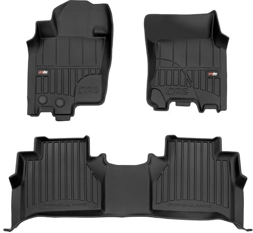 MOTOS Gummimatten Auto Fussmatte passend für Nissan Navara IV 2014-2022 Verbessern Sie Ihren Reisekomfort mit Antirutschmatte Auto 3D- Allwetter fußmatten Auto, Schutz vor Verschmutzung