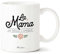 Manahia Mug Cadeau Maman Tasse Personnalisée - La Mama, la seule, l'unique - Avec Boite Kraft - Imprimé en France - 330 mL Céramique - Future Maman - Noël, Anniversaire Maman - Fête Des Mères