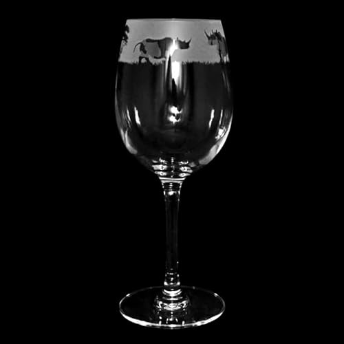 Milford Collection Animo Glass 35cl Wine Glass - Rhino