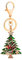 MYBOTA Chrisrtmas Tree Keyrings,3D Rhinestone Keychian,Key Rings,Key Ring Clips,Personalised Key Ring Gift for Men Women Kid Child Car Christmas Decoration