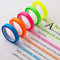 5 Rotoli Nastro Evidenziatore Rimovibilie, 6mm x 5m Nastro Fluorescente Adesivo Evidenziatori Fluorescenti Nastro Colorato Trasparente per Studenti Insegnanti Lettura in Classe Ufficio Casa