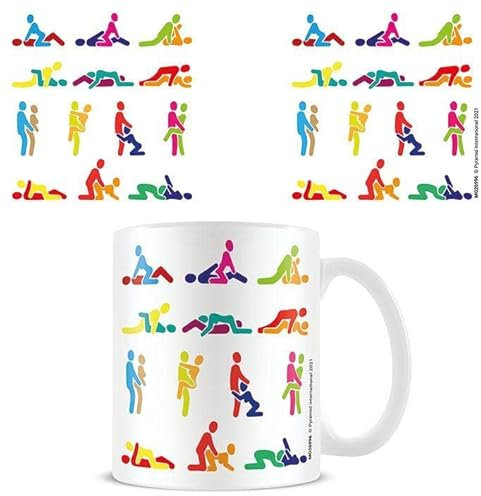 Pyramid International - Sex Positions Becher, weiß, One size