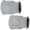 AERZETIX - C65095 - Lot de 2 Réduction femelle/femelle 1/2'' x 3/8'' zinguée - en fonte - raccord de tuyau fileté à visser - plomberie-chauffage travaux installation d'eau potable manchon alimentation