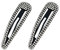 SURALIN 2PCS Accessori Capelli Donna Fermagli per Capelli con Strass Fermagli Capelli Crystal Donna Fermagli Capelli Eleganti Mollette （nero）