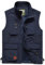 Yukirtiq Herren Outdoor Weste Freizeitweste Schnelltrocknend Angelweste Atmungsaktive Funktionsweste Werkzeugweste Fotografie Ärmellos Fischerjacke, Blau, XL