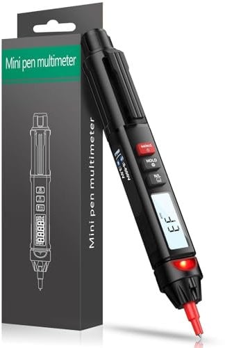 ALLmeter Digitales Multimeter Stifttyp, Berührungsloser Spannungsprüfer mit NCV, TRMS 6000 Zählungen, Zweipolig, Taschenlampe und LCD, für AC/DC, Widerstand, Dioden, Kontinuität