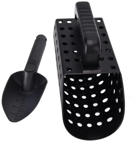 Cyrank Accesorios para detectores de Metales, Palas de Arena y Palas de detección de Metales para detección de Metales, Palas de detección de Metales ABS Pantallas de Arena multipropósito para niños