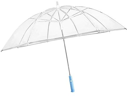 LED-Regenschirm mit Taschenlampe, beleuchteter Regenschirm, 8 Rippen, für Damen und Mädchen, langer Griff, Regenschirm, Regenschirm, gerader