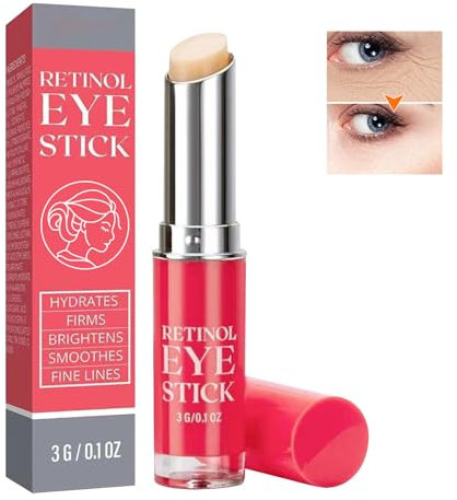 Retinol Eye Stick, Retinol Augencreme, Anti-Falten-Feuchtigkeitscreme, Anti Aging Retinol Augencreme, Reduziert Augenringe, Augenkonturcreme Augenringe Creme, Augencreme Gegen Falten Und Schwellungen