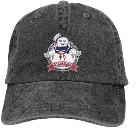 LXCUDXZ Baseball Kappe Stay Puft Marshmallows Variant Baseball Cap Herren Hüte Damen Visierschutz Snapback Ghost Buster Film Caps Party Geschenk
