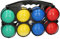 A2Z 4 Kids 8 Piece Boules Set Kids Classic Outdoor Garden Game Set, French Boules Set Kids Camping Holiday Petanque Game Set Kids Jack and Bowl Carry Holder Kids Outdoor Kids Entertainment Game