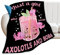 Axolotl Decke, weich, warm, gemütlich, Just A Girl Who Loves Axolotls, Überwurf, flauschig, Plüsch-Fleece, leichte Flanelldecken, Axolotl-Stoffdekoration, Geschenk für Erwachsene, Damen, Herren,