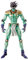 Xinnice Anime Figuren Star Platinum Super Beweglich Figure 17cm PVC Actionfigur mit Zubehör Desktop Dekoration Modell Sammlerstück Statue Ornamente (Grün)