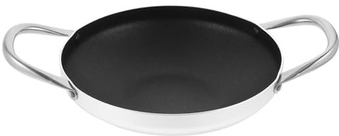 DECHOUS Aluminiumlegierung Antihaft Trockenpfanne Paella Pfanne Bratpfanne Frittierpfannen Pfanne Deckel Paella Kochtopf Kasserolle Antihaft Bratpfanne Elektrobrenner Griff Kochfeld