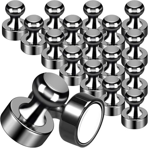 QINGHEC 24 Stück Magnete Stark Klein, Kegel Neodym Magnet Extra Stark, 12 X 16 mm Klein Magneten, Kühlschrank Magnete für Magnettafel Whiteboard Pinnwand Stecktafel