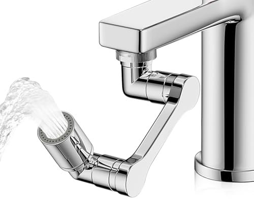 Aireador grifo cocina, giratorio adaptador grifo cocina, 2 modos ajustables accesorios de cocina de aireador grifo, para extensor grifo cocina y aireador grifo lavabo