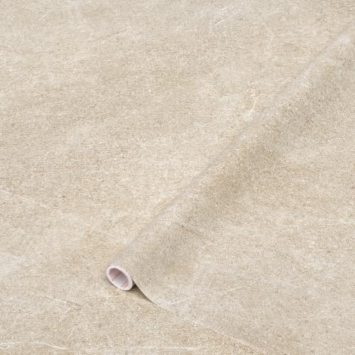 d-c-fix Möbel-Klebefolie Memy beige 45 cm x 15 m Steinoptik Folie | abwaschbare und selbstklebende Deko-Folie für Küche, Schrank, Tisch & Fensterbank - modern & nachhaltig