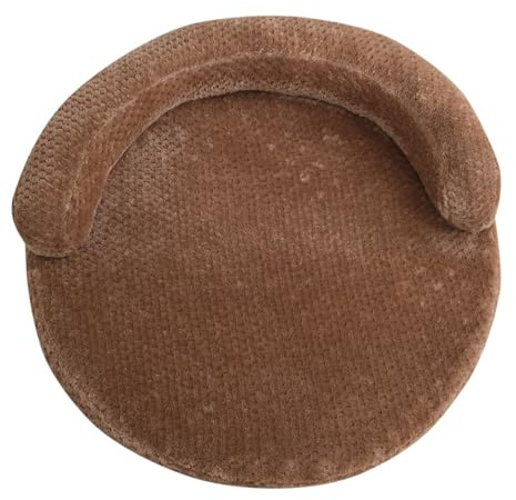 Xiyocadt Orthopädisches Hundebett Hundekorb Flauschig und Waschbar Hundecouch, rutschfeste Unterseite für Kleine, Mittelgroße und Große Katzen, Hunde (110cm,Khaki)