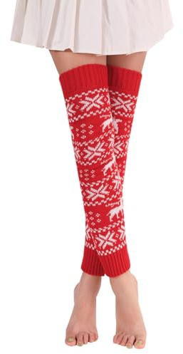 Stulpen für Damen Warm Dicke Überknie Kniestrümpfe Strümpfe Overknees Stricken Thermosocken Lange Beinstulpen Gestrickte Wintersocken Legwarmers für Frauen