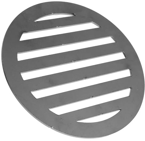 COLLBATH Piastra per Carbone in Ferro 155 MM Griglia Rotonda per Barbecue a Carbone Parte di Ricambio per Stufa e Barbecue da Esterno per Campeggio e Cucina all'Aperto