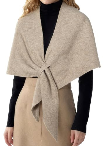 RIIQIICHY Schal Beige Damen Stola für Abendkleid Winterschal Damen Kuschelig Schals für Damen Herbst Elegant