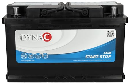 Car 115AGM Battery Fits Volvo V50 545 D4 2010-2012 for Start/Stop Vehicles – 580901080 80Ah 800A 12V Maintenance Free Automotive Replacement